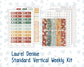 Kit 0191 Laurel Denise Standard Size – Weekly - Vertical Layout - Autumn Harvest - October- Fall