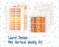 Kit 0189 Laurel Denise Mini Size – Weekly - Vertical Layout - Fall Backing - October - Fall