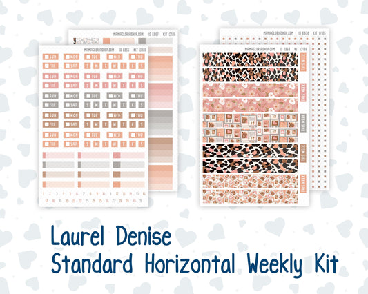 Kit 0186 Laurel Denise Standard Size – Weekly - Horizontal Layout - Workspace Vibes - September - Fall