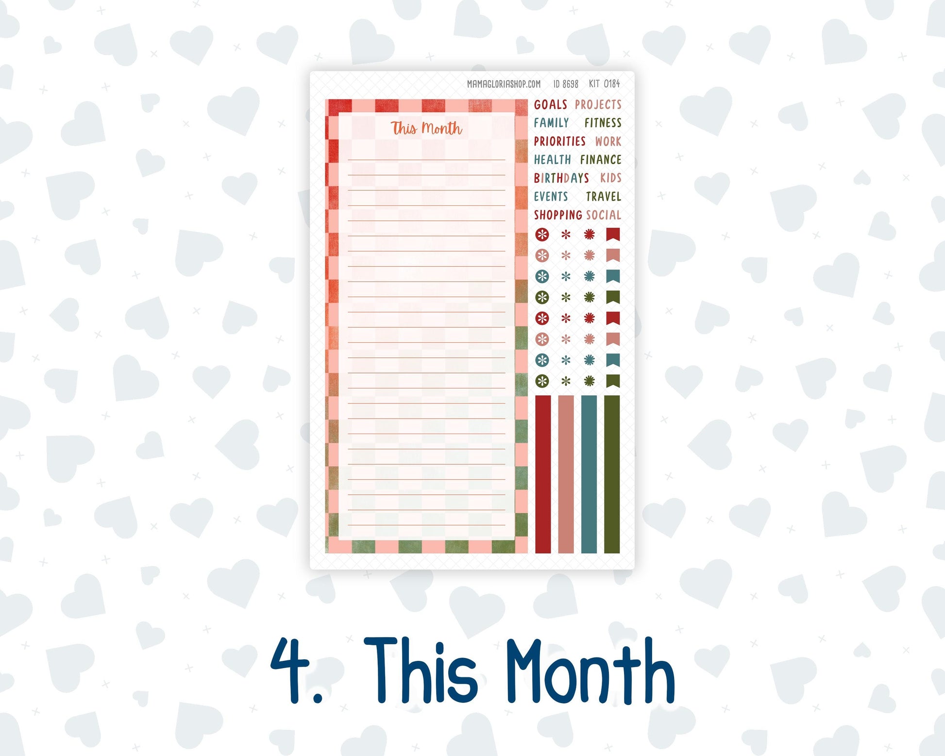 Kit 0184 Laurel Denise Standard Size – Monthly - Apple Cider - September - Fall