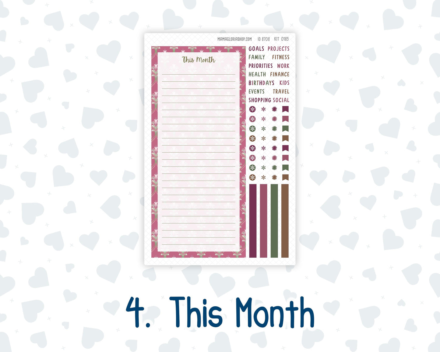 Kit 0185 Laurel Denise Standard Size – Monthly - Wine Time - September - Fall