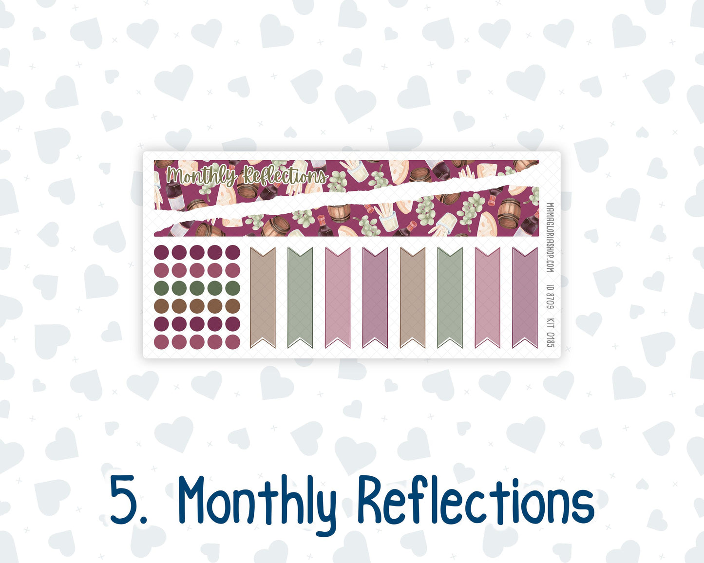 Kit 0185 Laurel Denise Standard Size – Monthly - Wine Time - September - Fall