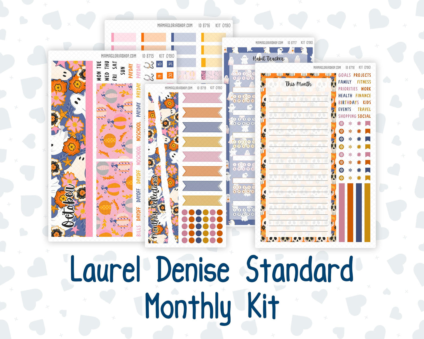 Kit 0190 Laurel Denise Standard Size – Monthly - Halloween Spooktacular - October - Fall