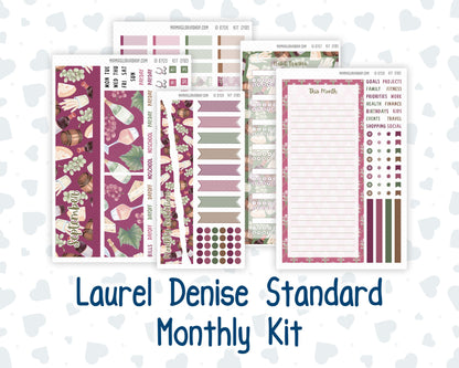 Kit 0185 Laurel Denise Standard Size – Monthly - Wine Time - September - Fall