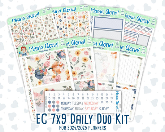 Kit 0193 - 7x9 Daily Duo - Harvest Blooms - November - Planner