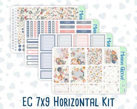 Kit 0193 - 7x9 - Harvest Blooms- Weekly Kit For EC Horizontal Planners - Fall- Autumn - November