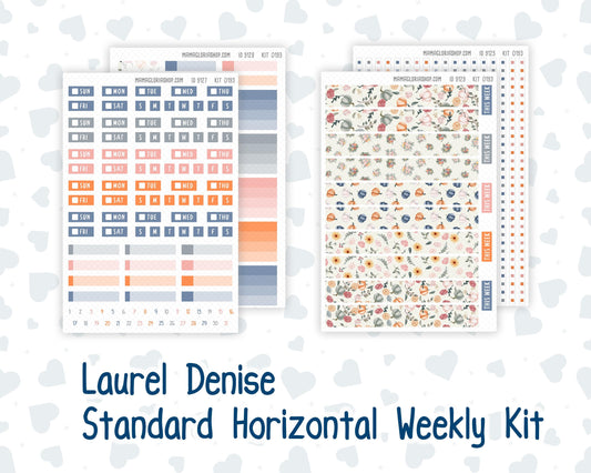 Kit 0193 Laurel Denise Standard Size – Weekly - Horizontal Layout - Harvest Blooms - November - Fall