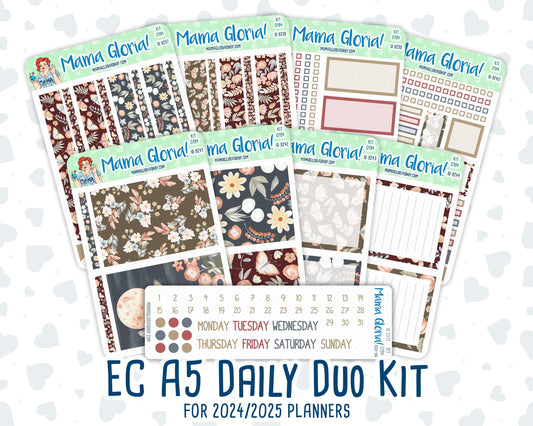 Kit 0194 - A5 Daily Duo - Floral Dreams - November - Planner