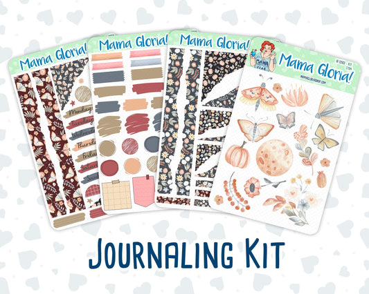 Kit 0194 - Floral Dreams - Journaling Kit - For Planner - Notebook - Journal - Fall - November