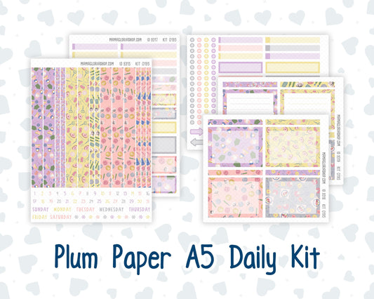 Kit 0195 A5 Plum Paper Daily - Crafty Creations - November - Fall - Autumn - Planner