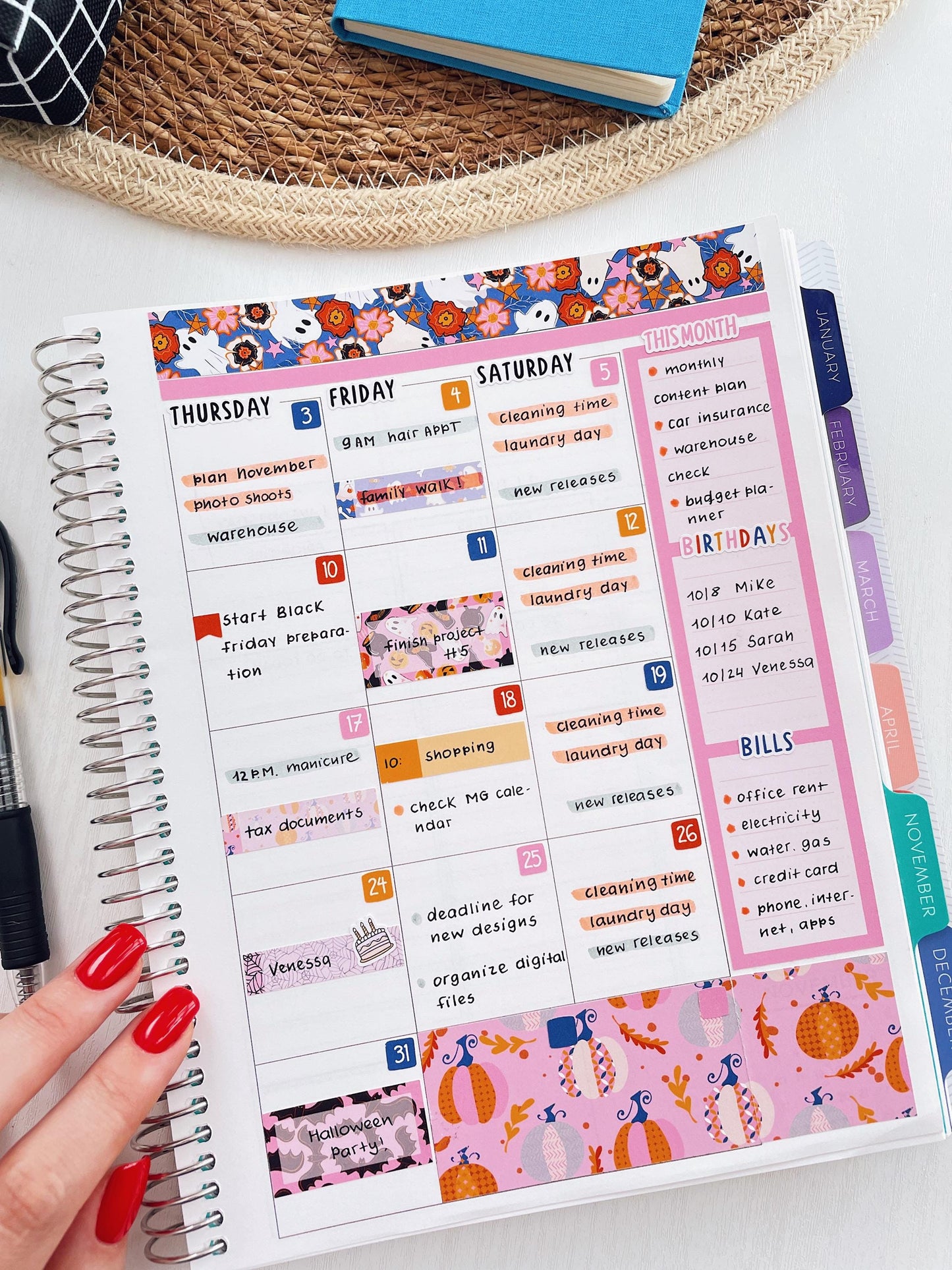 Kit 0248 - 7x9 - Plum Paper - Monthly Kit - January - Midnight Countdown