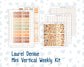 Kit 0183 Laurel Denise Mini Size – Weekly - Vertical Layout - Natl. Coffee day - September - Fall