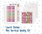 Kit 0185 Laurel Denise Mini Size – Weekly - Vertical Layout - Wine Time - September - Fall