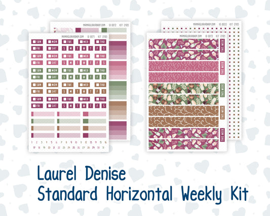 Kit 0185 Laurel Denise Standard Size – Weekly - Horizontal Layout - Wine Time - September - Fall