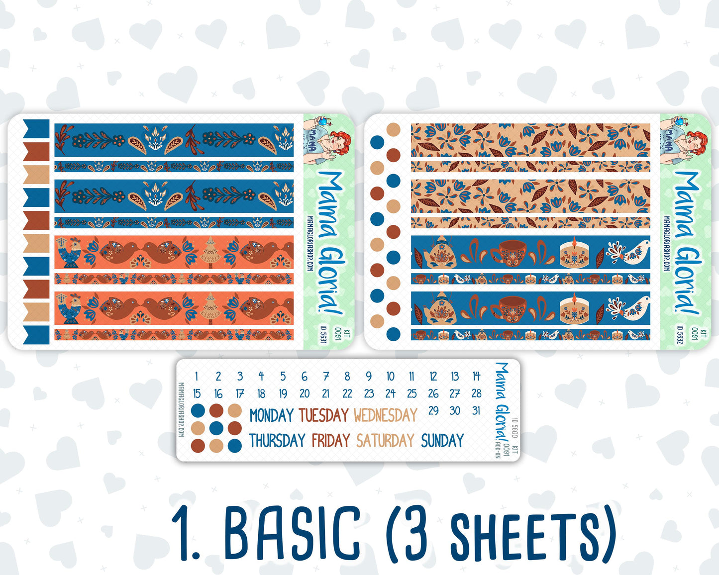 Kit 0091 - A5 Daily Duo - Nordic Autumn - Planner