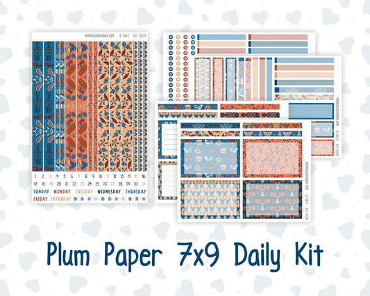 Kit 0091 - 7x9 Plum Paper Daily - Nordic Autumn - Fall - Planner