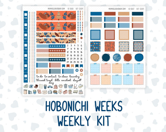 Kit 0091 Hobonichi Weeks – Weekly Kit - Nordic Autumn- Fall