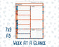 Kit 0091- Week At A Glance - Nordic Autumn - For 7x9 & A5 Planners - Notebooks -Fall