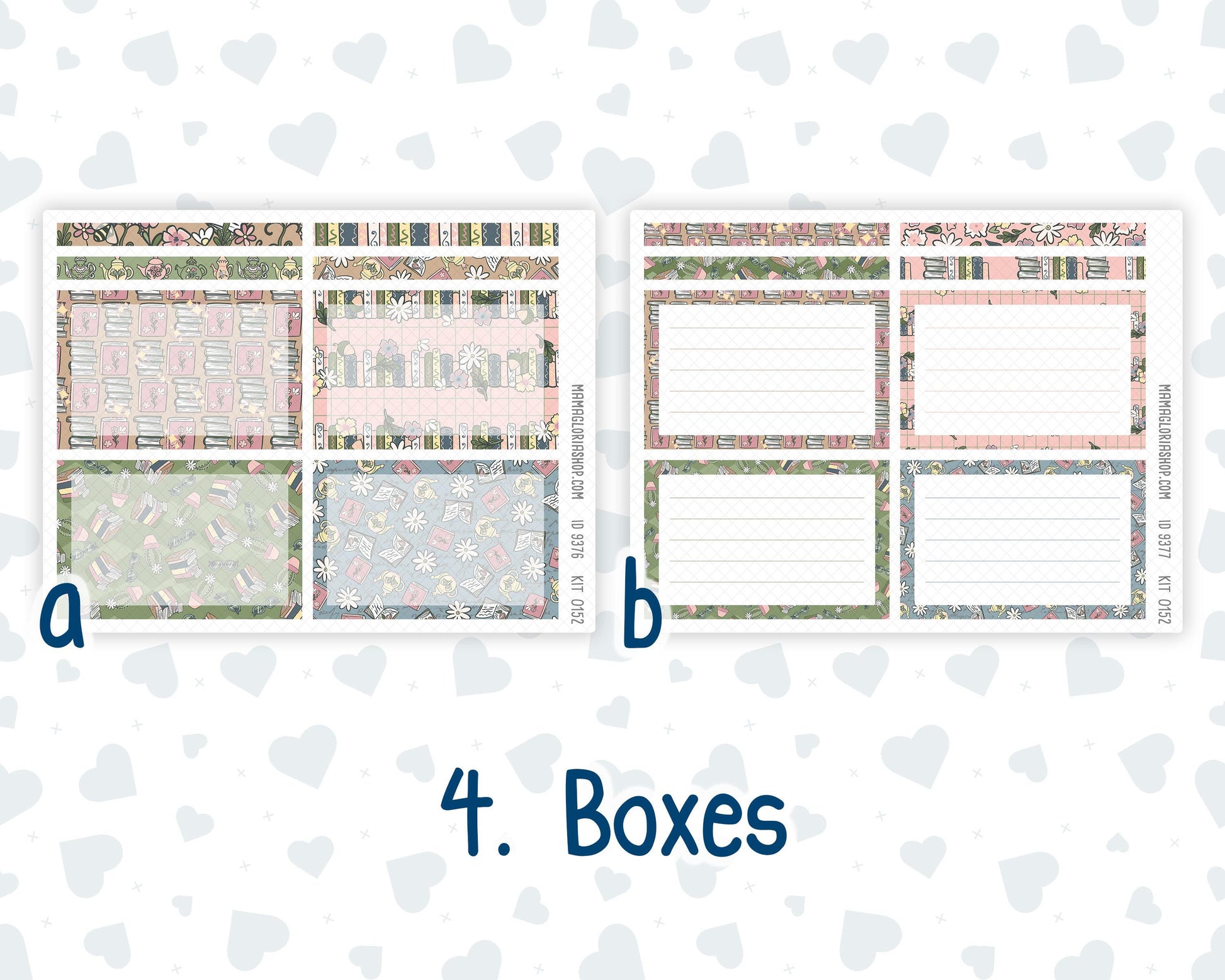 Kit 0152- 7x9 Plum Paper Daily - Froggy Reads - Planner
