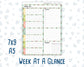 Kit 0167 - Week At A Glance - Picnic - For 7x9 & A5 Planners - Notebooks