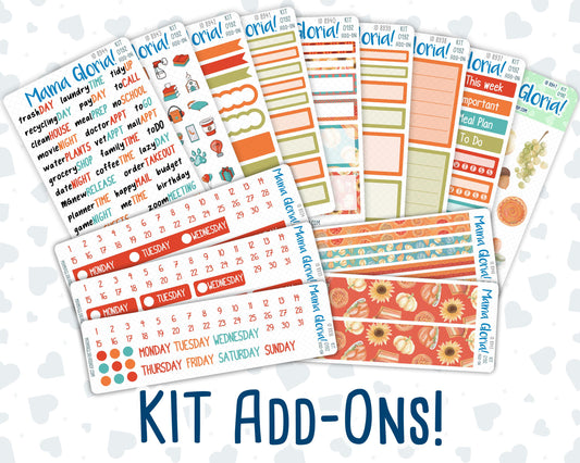 Kit 0192 Add Ons - Thanksgiving - Planner Stickers - November - Kit 2024