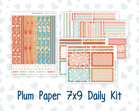 Kit 0192 7x9 Plum Paper Daily - Thanksgiving - November - Fall - Planner