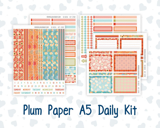 Kit 0192 A5 Plum Paper Daily - Thanksgiving - November - Fall - Autumn - Planner