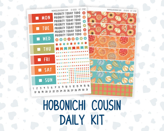 Kit 0192 Hobonichi Cousin – Daily Kit - Thanksgiving - November - Autumn - Fall