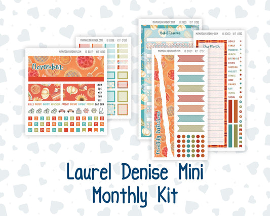 Kit 0192 Laurel Denise Mini Size – Monthly - Thanksgiving - November - Autumn