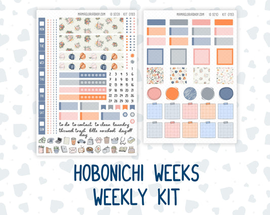 Kit 0193 Hobonichi Weeks – Weekly Kit - Harvest Blooms - November - Fall