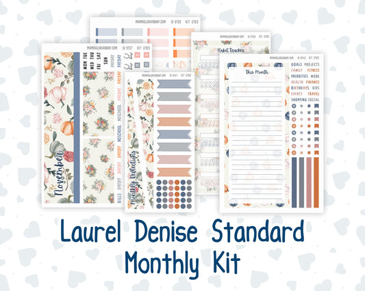 Kit 0193 Laurel Denise Standard Size – Monthly - Harvest Blooms - November- Fall