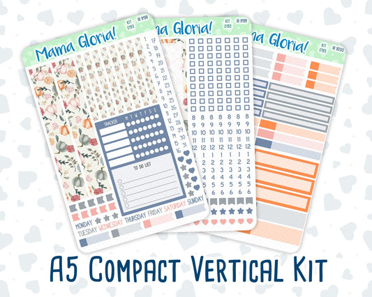 Kit 0193 - A5 Compact Vertical - Harvest Blooms - Weekly - November- Fall