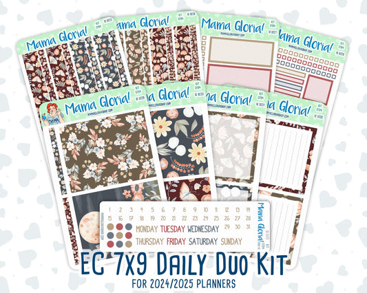 Kit 0194 - 7x9 Daily Duo - Floral Dreams - November - Planner