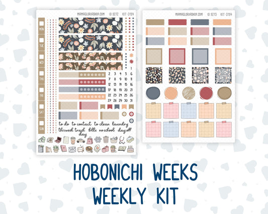 Kit 0194 Hobonichi Weeks – Weekly Kit - Floral Dreams - November - Fall