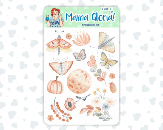 Kit 0194 - Clipart - Floral Dreams - November- For Planners - Journals