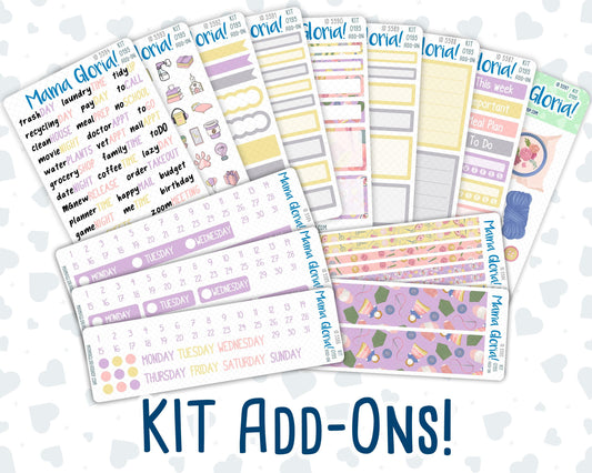 Kit 0195 Add Ons - Crafty Creations - Planner Stickers - November - Kit 2024