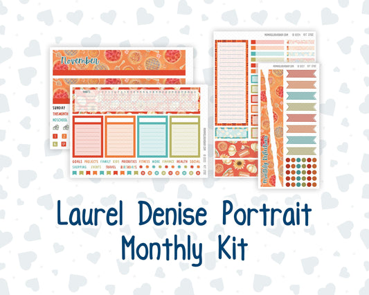 Kit 0192 Laurel Denise Portrait – Monthly - Thanksgiving - November- Fall