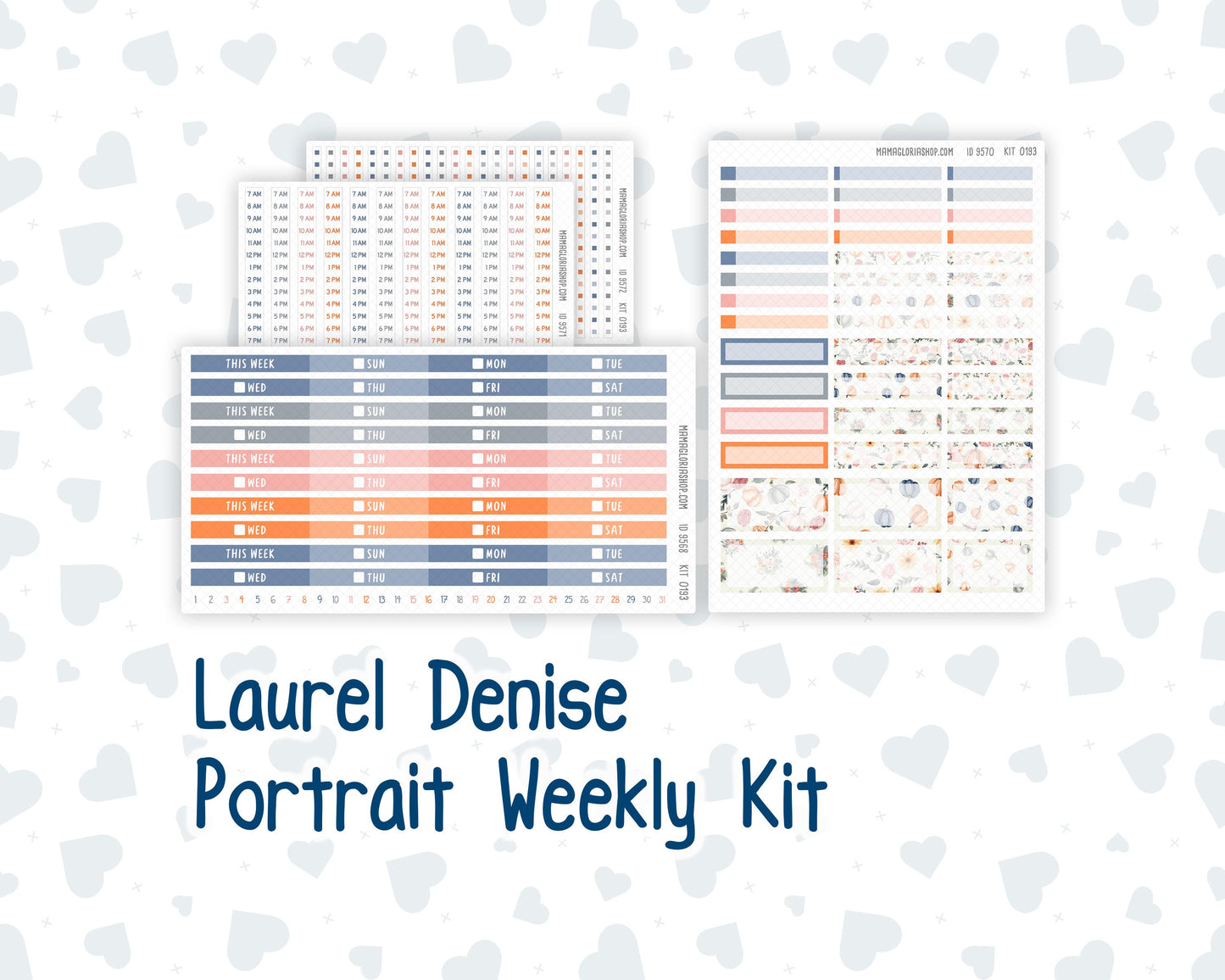 Kit 0193 Laurel Denise Portrait – Weekly- Autumn Harvest - November - Fall