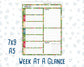 Kit 0197- Week At A Glance - Nutcracker Magic - December - Christmas - For 7x9 & A5 Planners - Notebooks