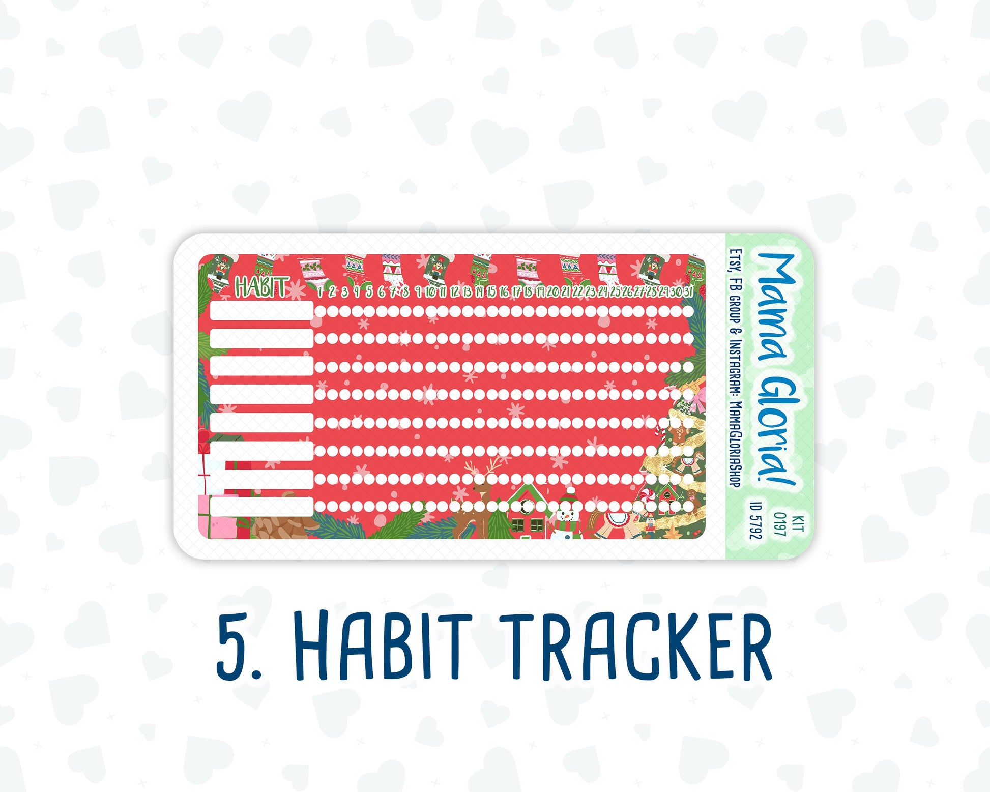 Kit 0197 - A5 - Nutcracker Magic - December - Christmas- Notes Pages - Dashboard Kit - Productivity Page