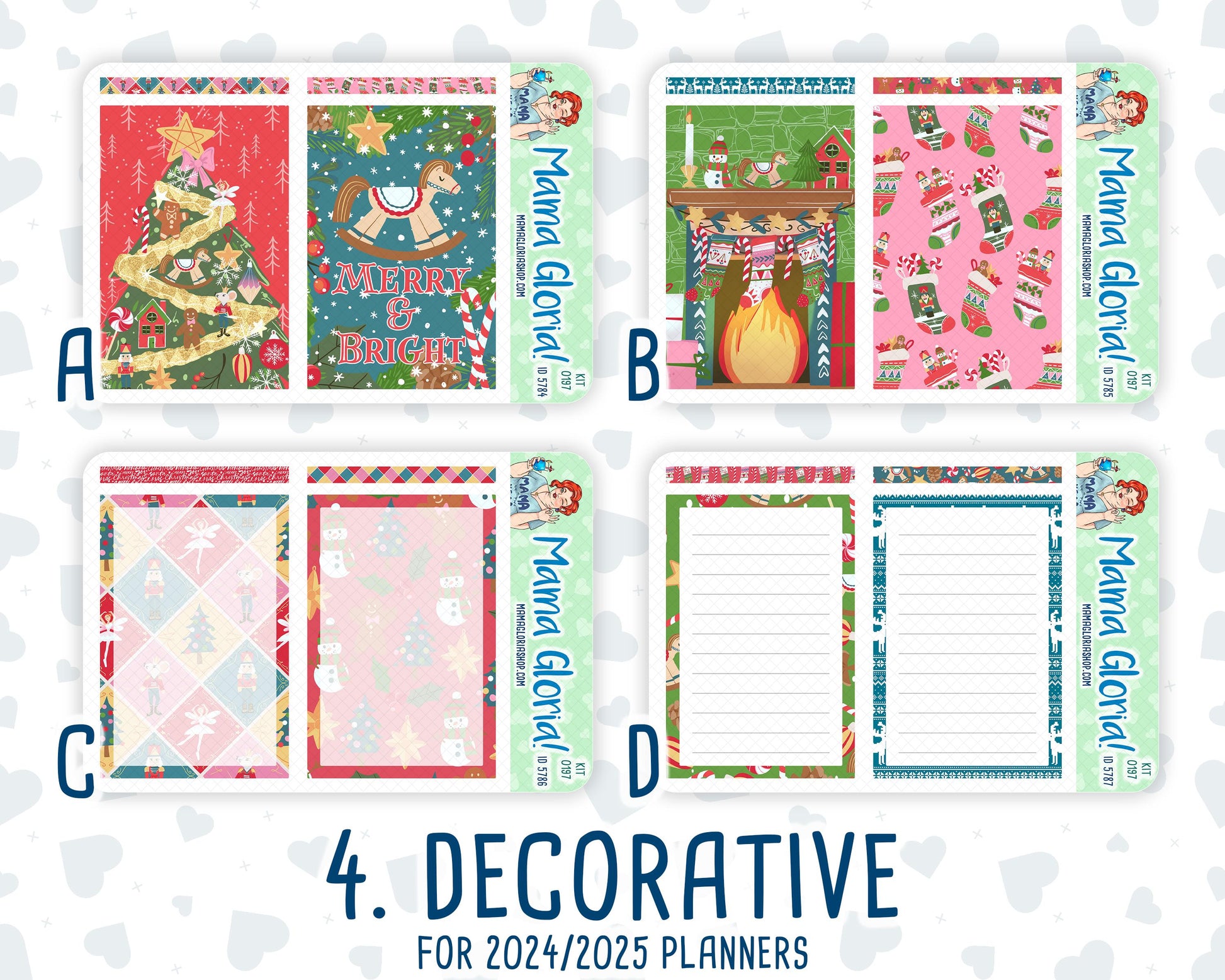 Kit 0197 - A5 Daily Duo - Nutcracker Magic - December - Christmas -Planner