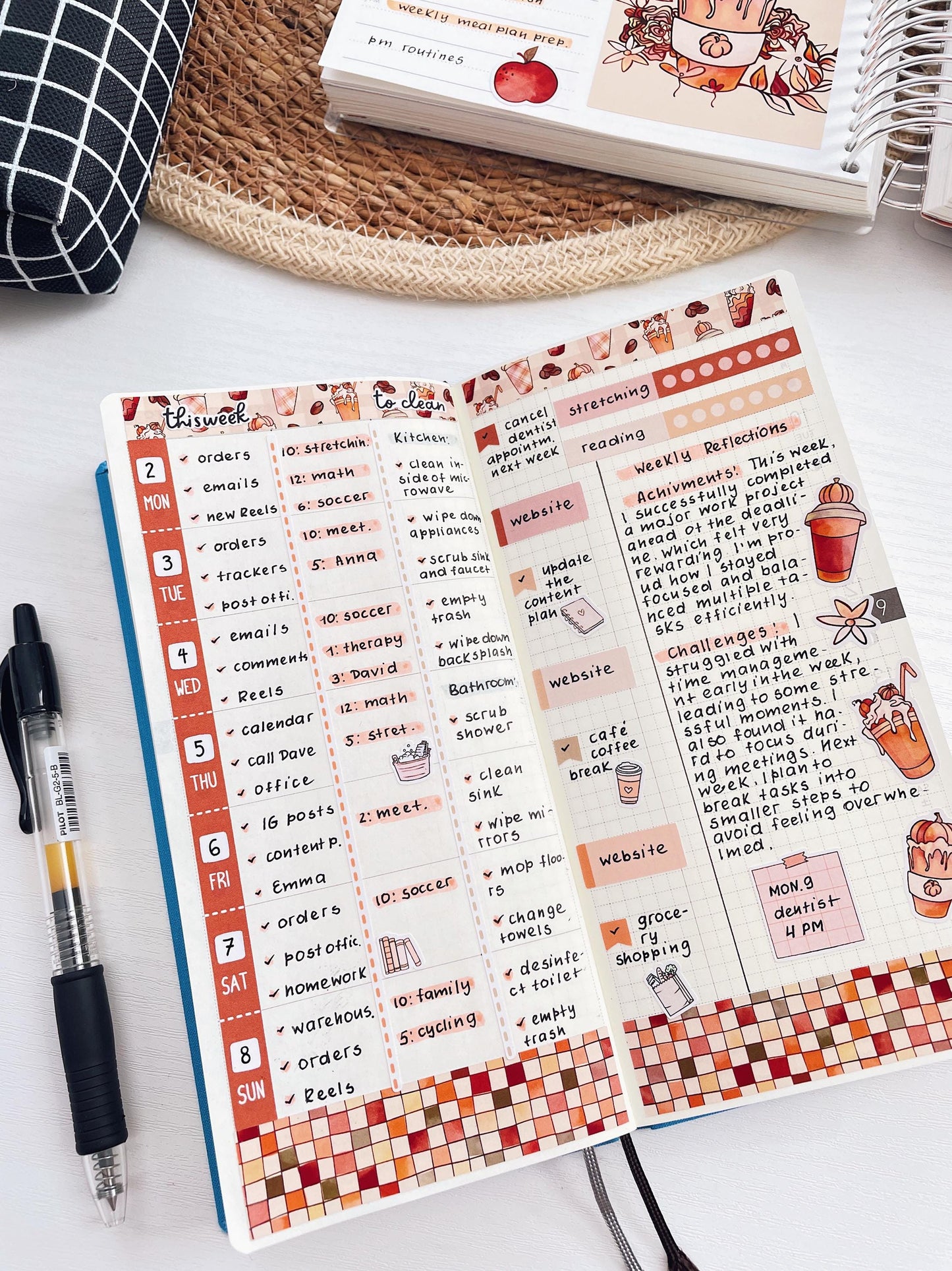 Kit 0238 - Hobonichi Weeks - Weekly Kit - October - Starry Autumn Nights