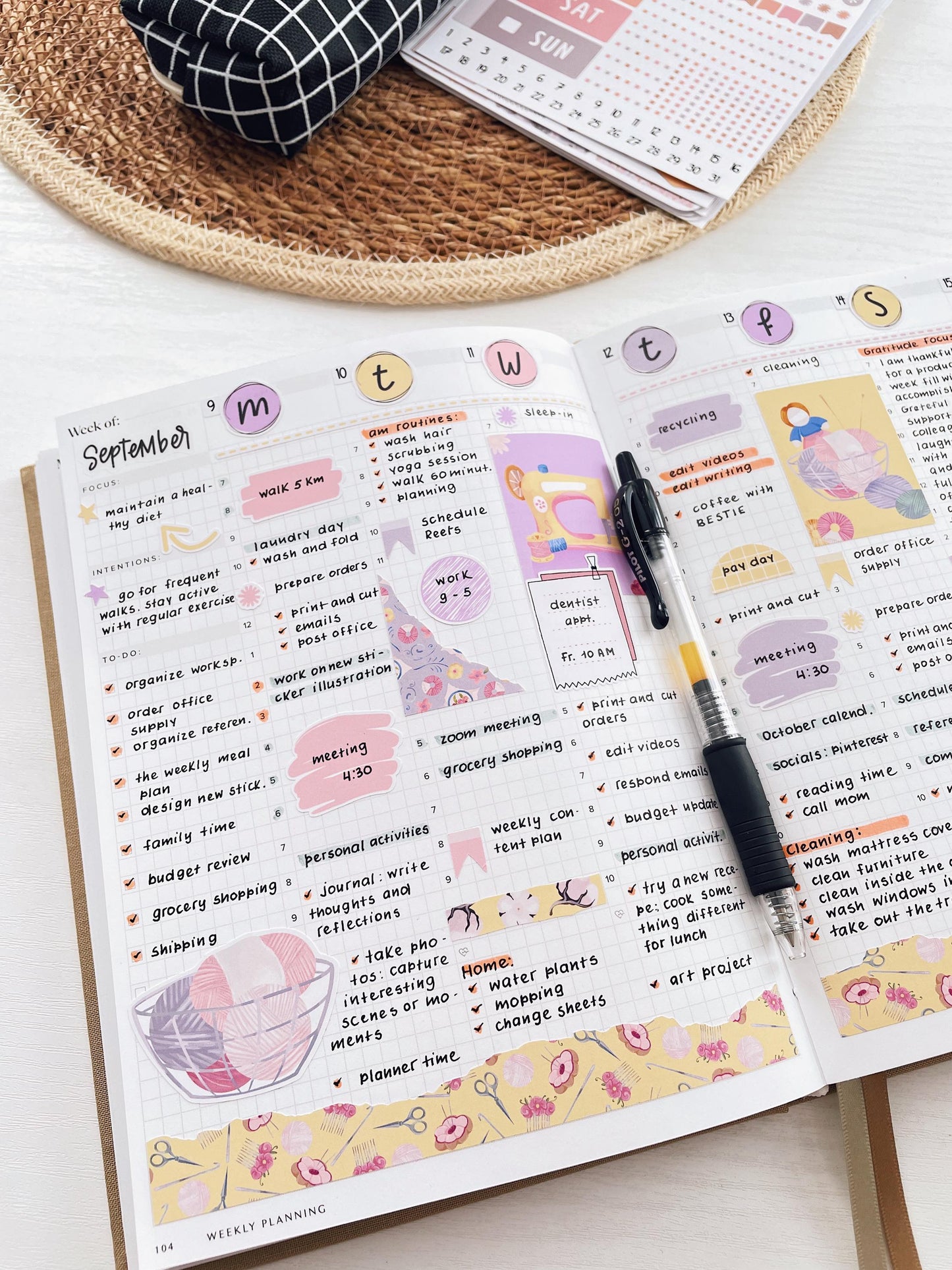 Kit 0261 - Journaling Kit - For Planners | Notebooks - April - Llama Spring