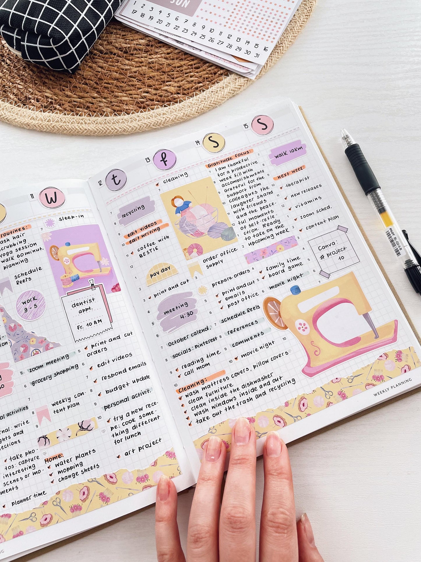 Kit 0253 - Journaling Kit - For Planners | Notebooks - February - Rosy Daydreams