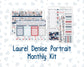 Kit 0198 Laurel Denise Portrait – Monthly - Holiday Village - December - Christmas