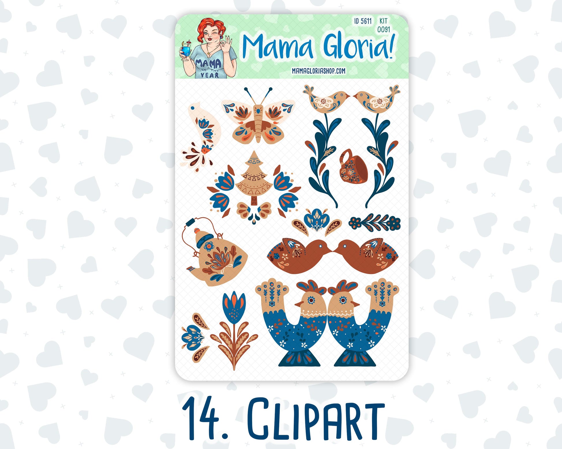 Kit 0091 Add Ons - Nordic Autumn - Planner Stickers - Kit 2024