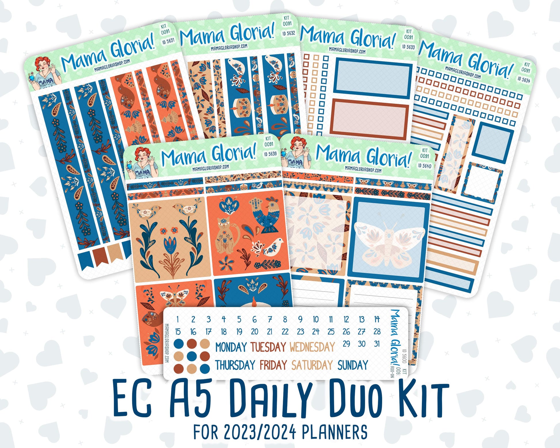 Kit 0091 - A5 Daily Duo - Nordic Autumn - Planner