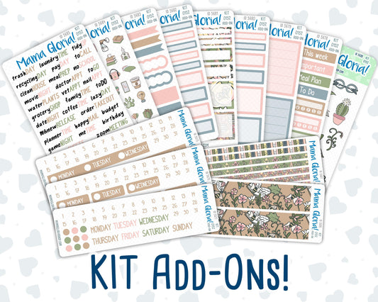 Kit 0152 Add Ons - Froggy Reads - Planner Stickers - Kit 2024