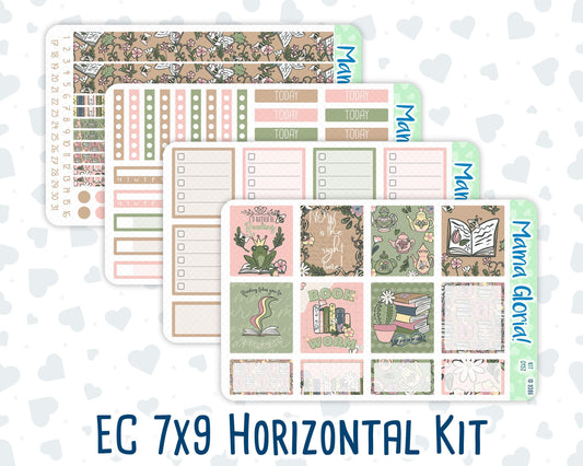 Kit 0152 - 7x9 - Froggy Reads - Weekly Kit For EC Horizontal Planners