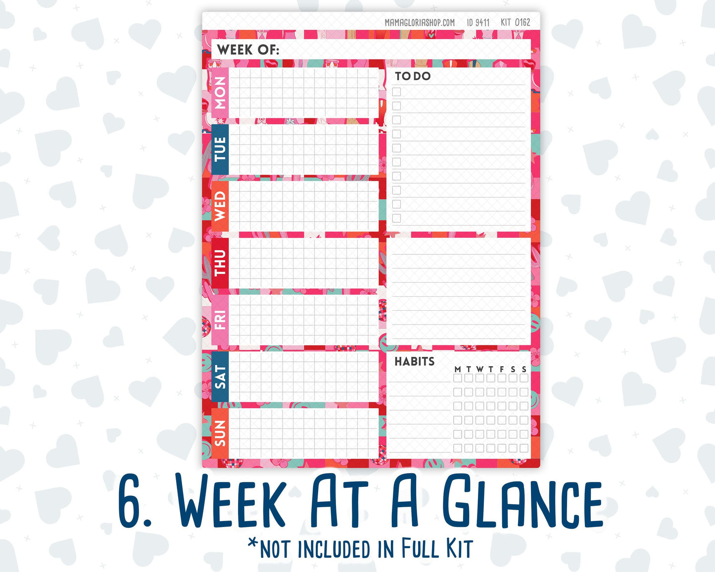 Kit 0162 - 7x9 Daily Duo - Disco Cowgirl - Planner